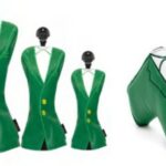 Headcover Driver, Fairway, Hybrid, Putter - Green Jacket